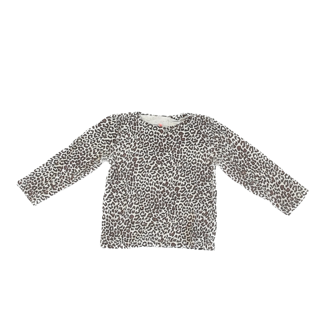 Cre8ions Girls Leopard Long Sleeve Shirt Size: 3T Leopard