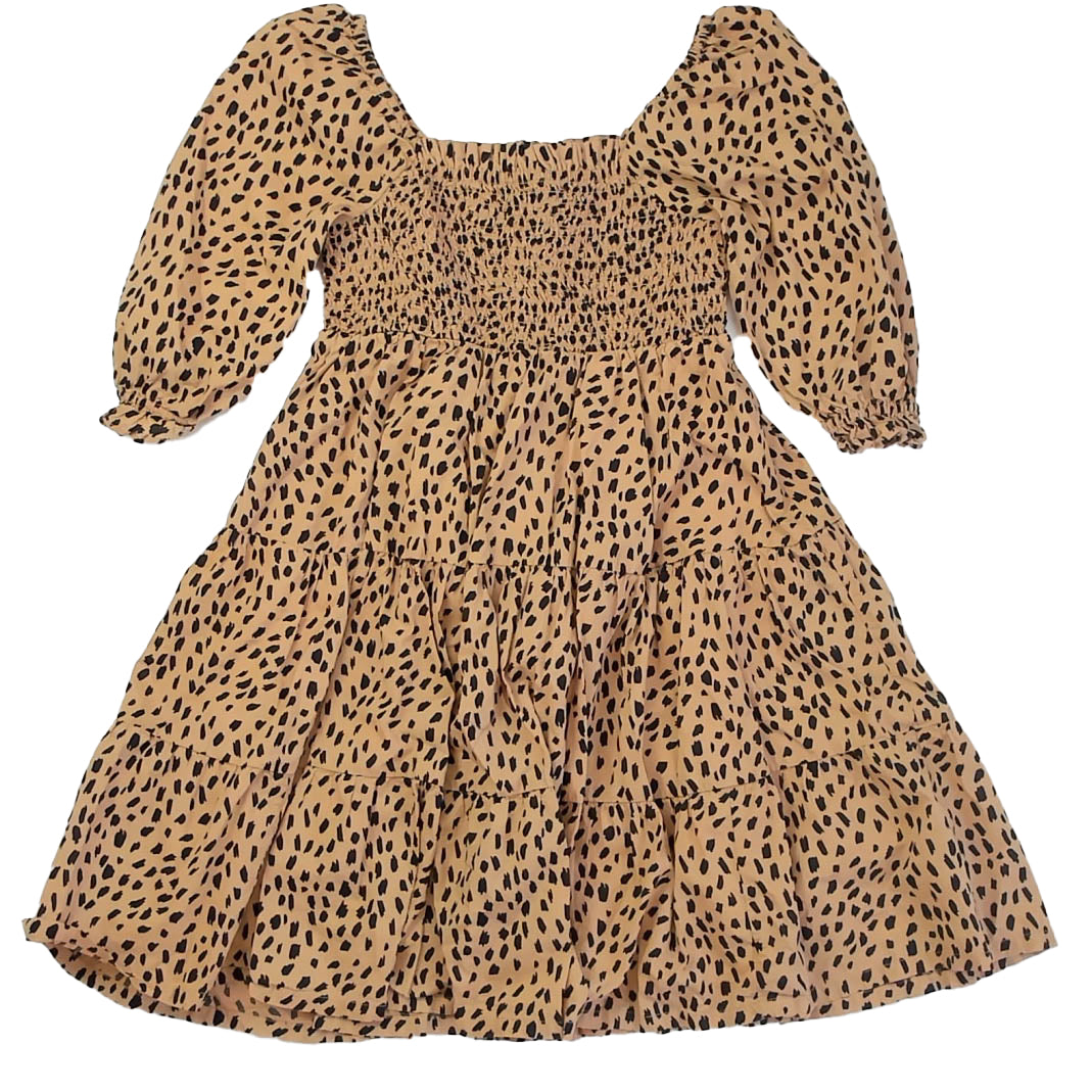 Crown & Ivy Girls Leopard Dress Size: 10-12 Years Leopard