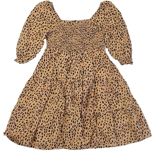 Crown & Ivy Girls Leopard Dress Size: 10-12 Years Leopard