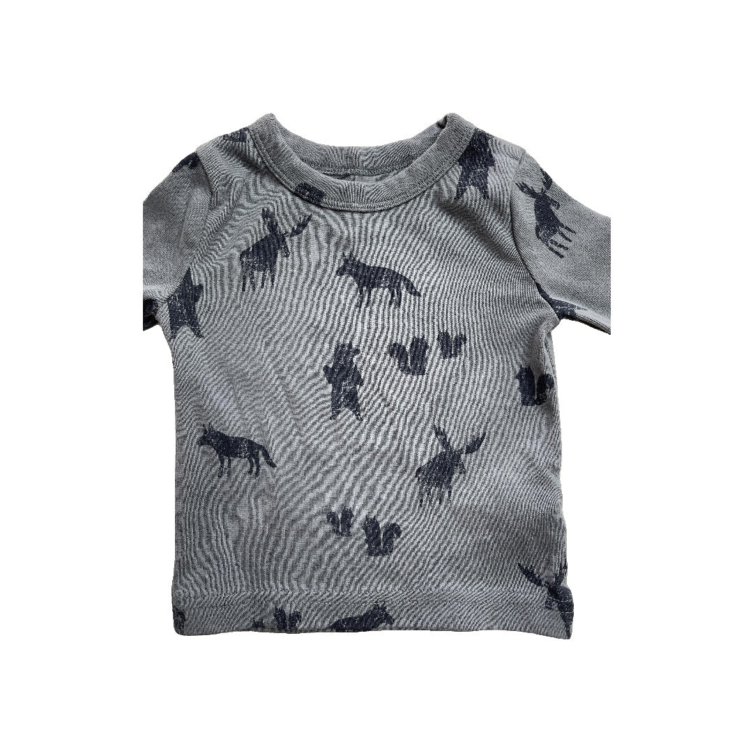 Oliver & Rain Unisex Light Blue | animals Pajamas Size: 6 months Light Blue | animals