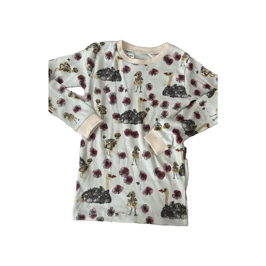 Burt's Bees Girls Light Blue | animals Pajamas Size: 5 Light Blue | animals