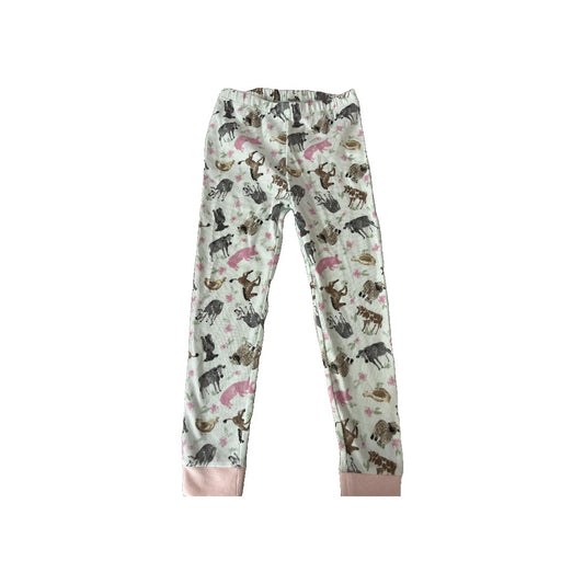 Burt's Bees Girls Light Blue | animals Pajamas Size: 5 Light Blue | animals