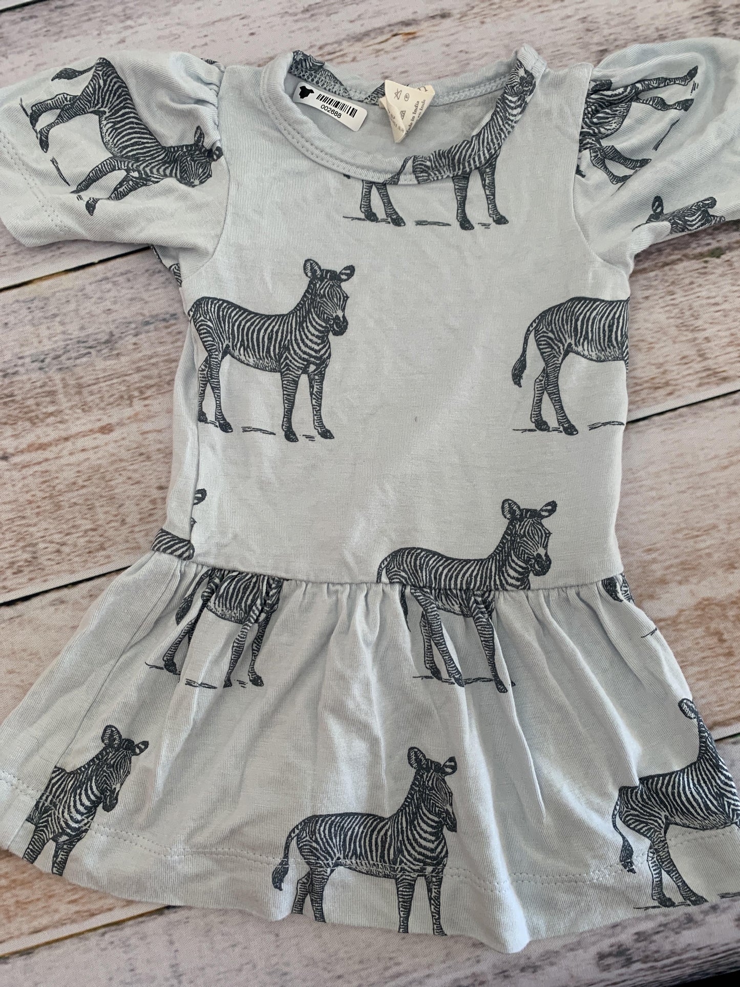 Kate Quinn Girls Light Blue | animals Dress Size: 0-3 months Light Blue | animals