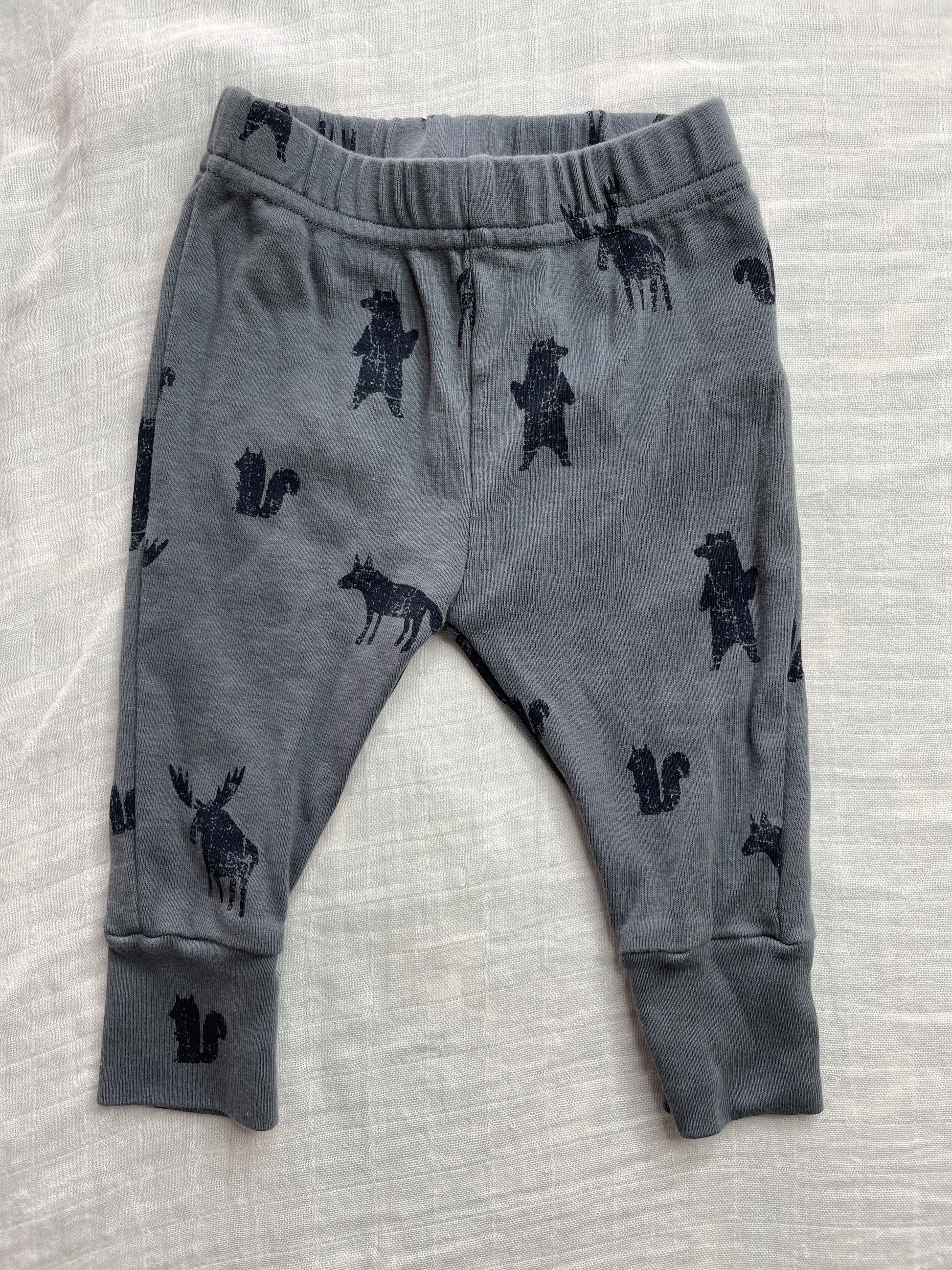 Oliver & Rain Boys Light Blue | animals Pajamas Size: 3-6 months Light Blue | animals