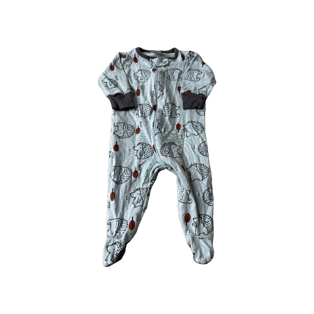 Gerber Childrenswear Boys Light Blue | animals Pajamas Size: 0-3 months Light Blue | animals