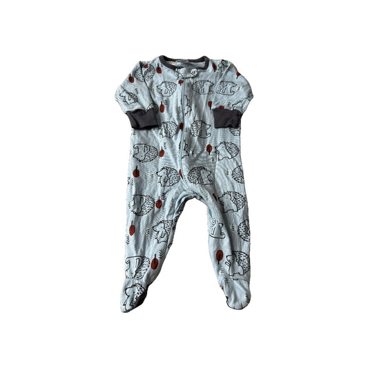 Gerber Childrenswear Boys Light Blue | animals Pajamas Size: 0-3 months Light Blue | animals