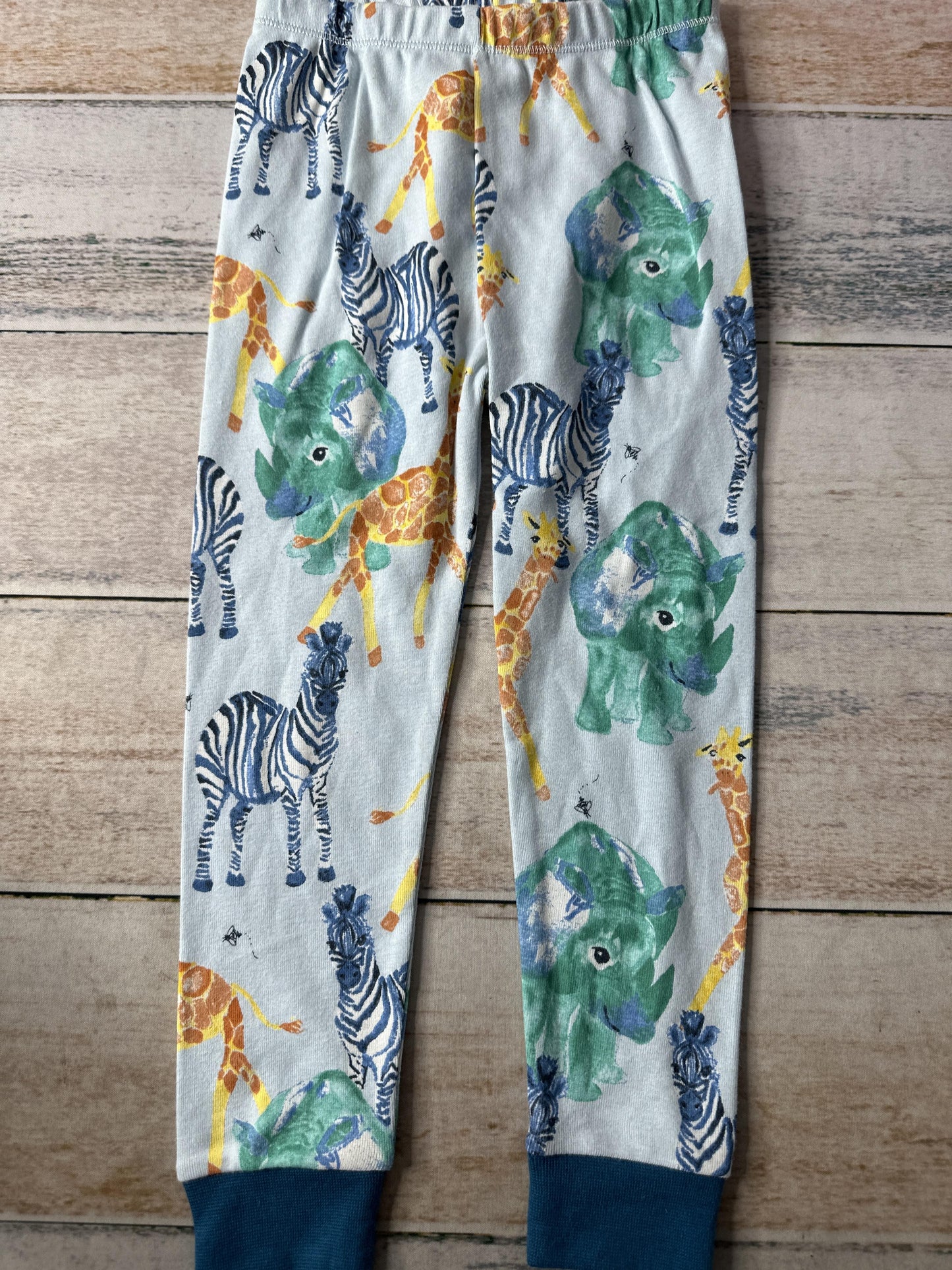 Burt's Bees Unisex Light Blue | animals Pajamas Size: 3T Light Blue | animals