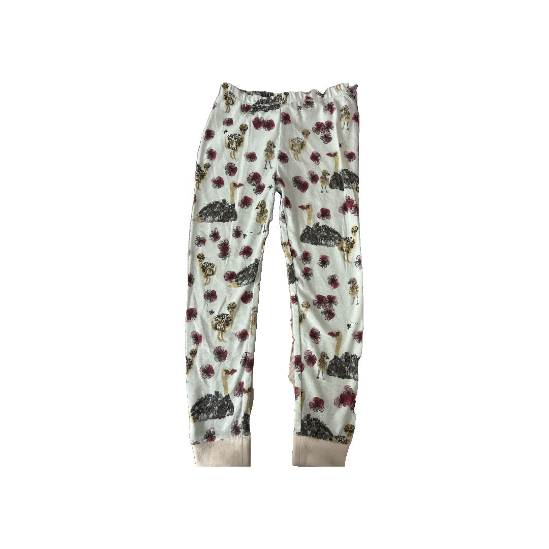 Burt's Bees Girls Light Blue | animals Pajamas Size: 5 Light Blue | animals