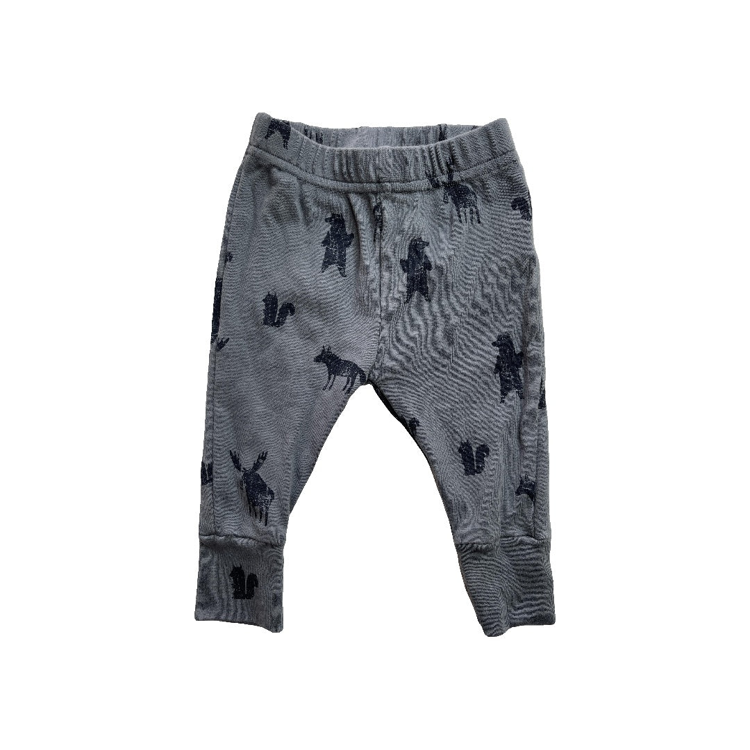 Oliver & Rain Boys Light Blue | animals Pajamas Size: 3-6 months Light Blue | animals