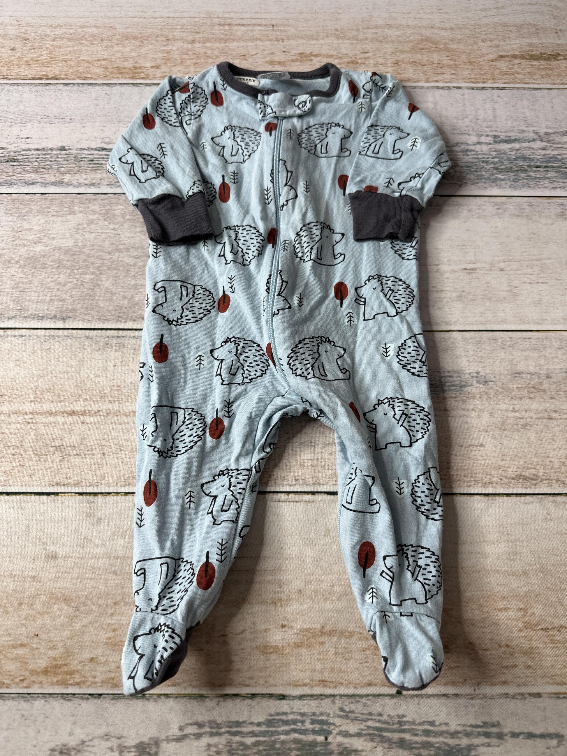 Gerber Childrenswear Boys Light Blue | animals Pajamas Size: 0-3 months Light Blue | animals