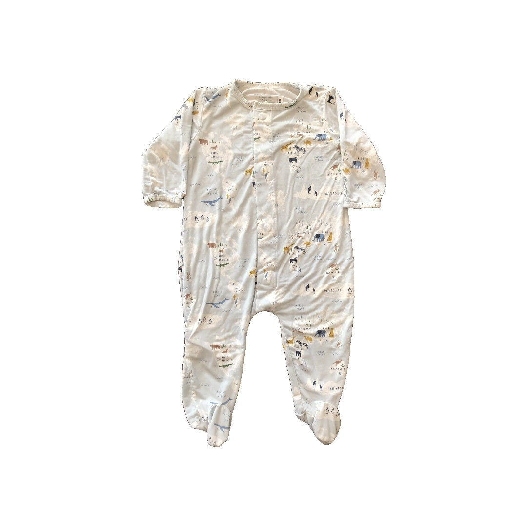 Magnetic Me Unisex Light Blue | animals Pajamas Size: 6-9 months Light Blue | animals