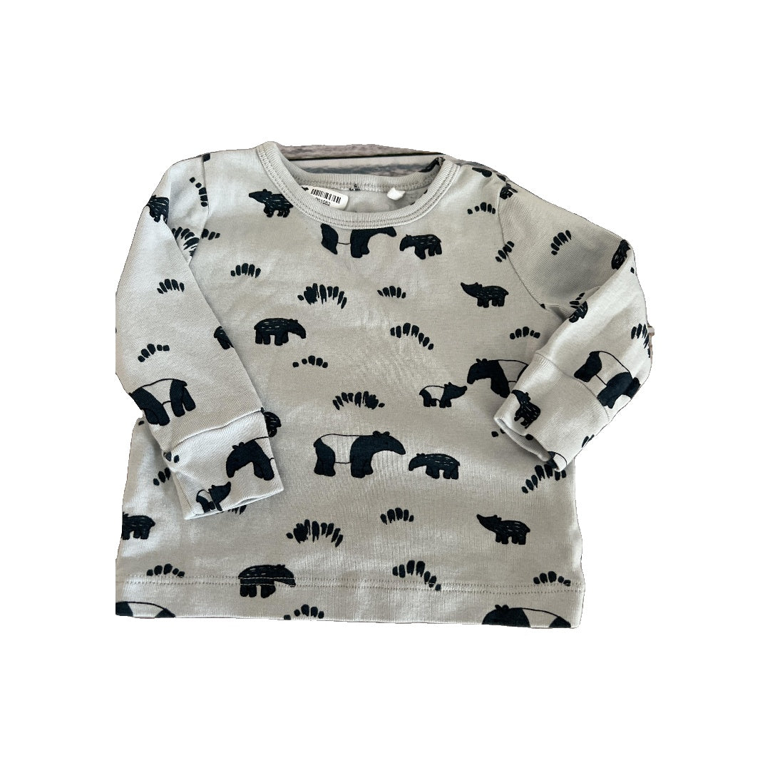 Oliver & Rain Unisex Light Blue | bears Pajamas Size: 6 months Light Blue | bears