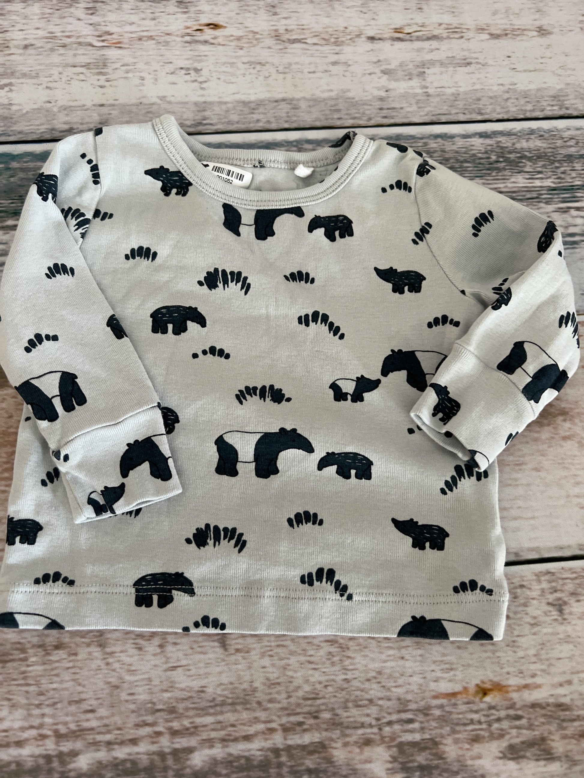 Oliver & Rain Unisex Light Blue | bears Pajamas Size: 6 months Light Blue | bears