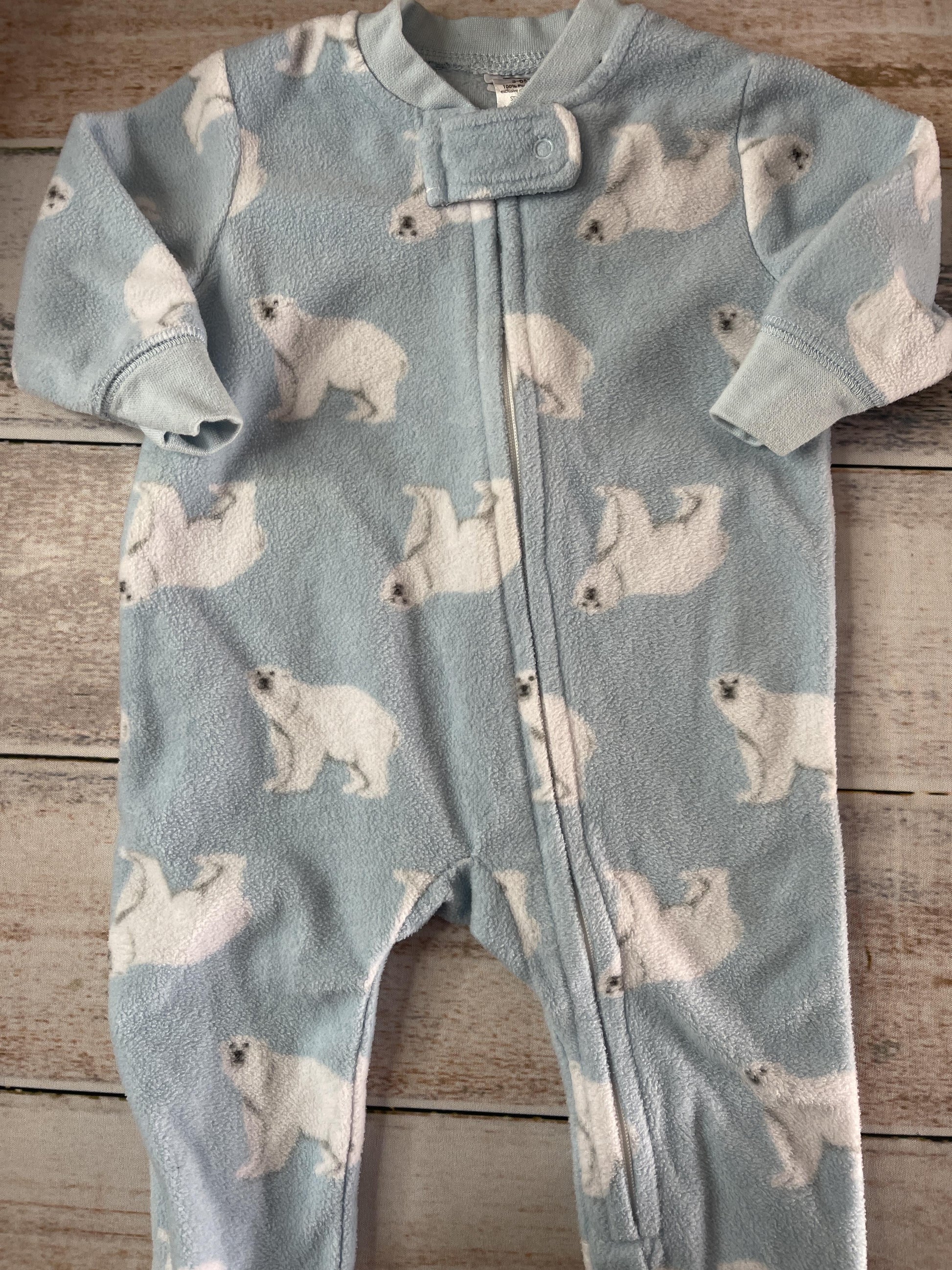 HB Unisex Light Blue | bears Pajamas Size: 3-6 months Light Blue | bears