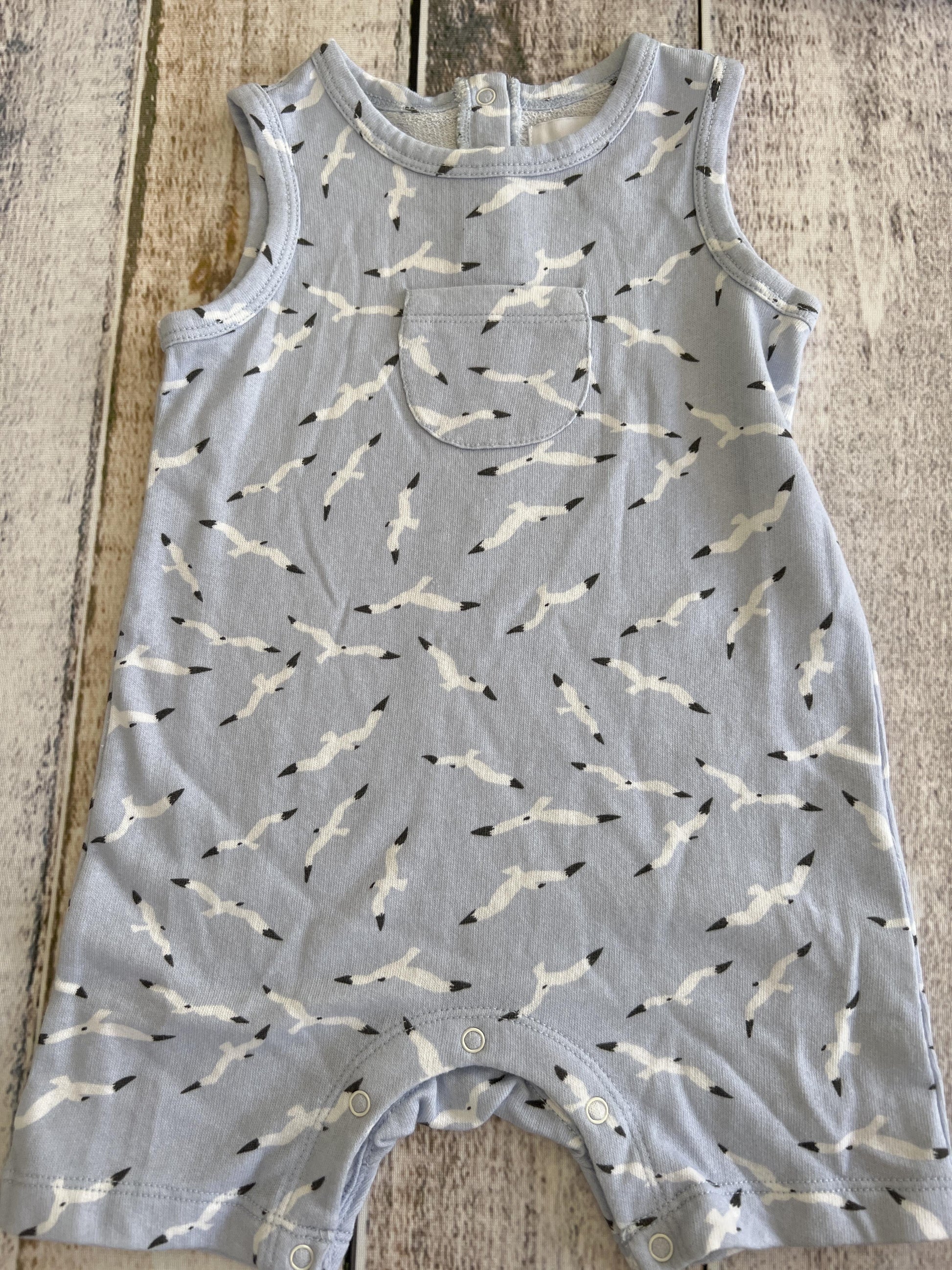 Nordstrom Boys Light Blue | Birds Romper Size: 12 months Light Blue | Birds