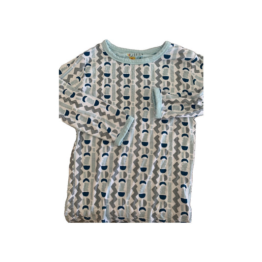 Clover Baby & Kids Girls Light Blue | Blue | Pattern Pajamas Size: 3T Light Blue | Blue | Pattern