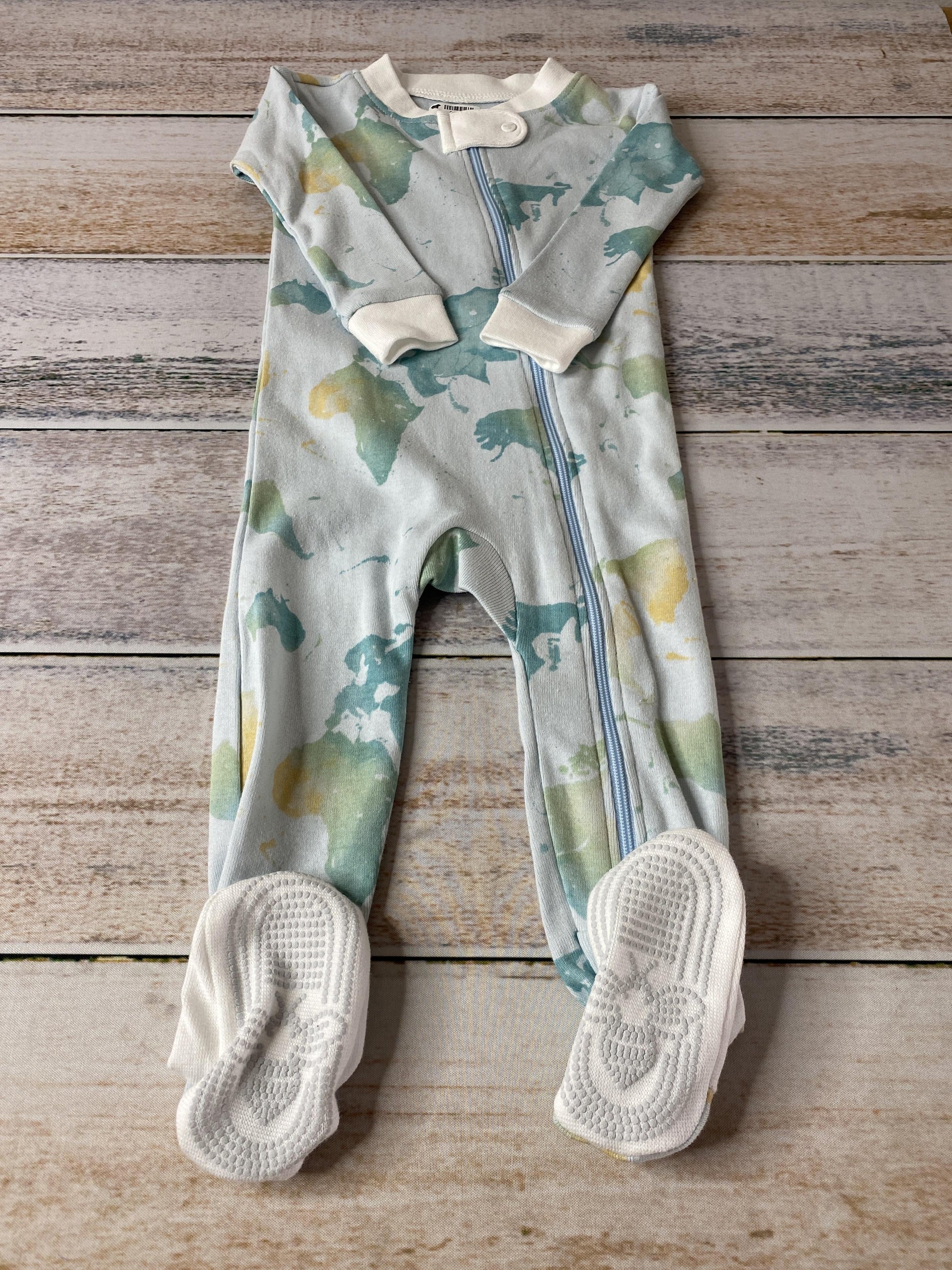 Burt's Bees Unisex Light Blue | Blue Pajamas Size: 3-6 months Light Blue | Blue