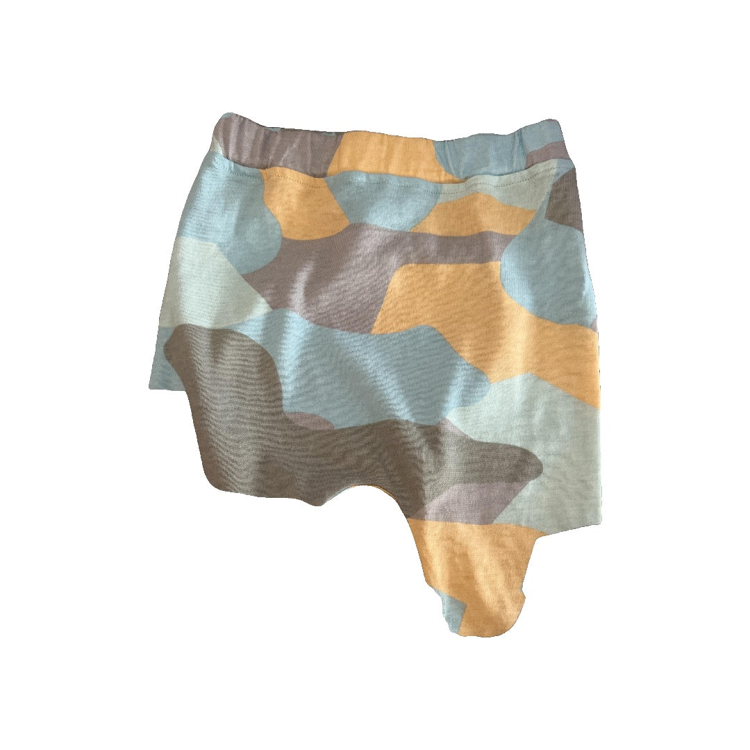 Mini Heroes Boys Light Blue | Brown | orange | Camo Pants Size: 18 months Light Blue | Brown | orange | Camo