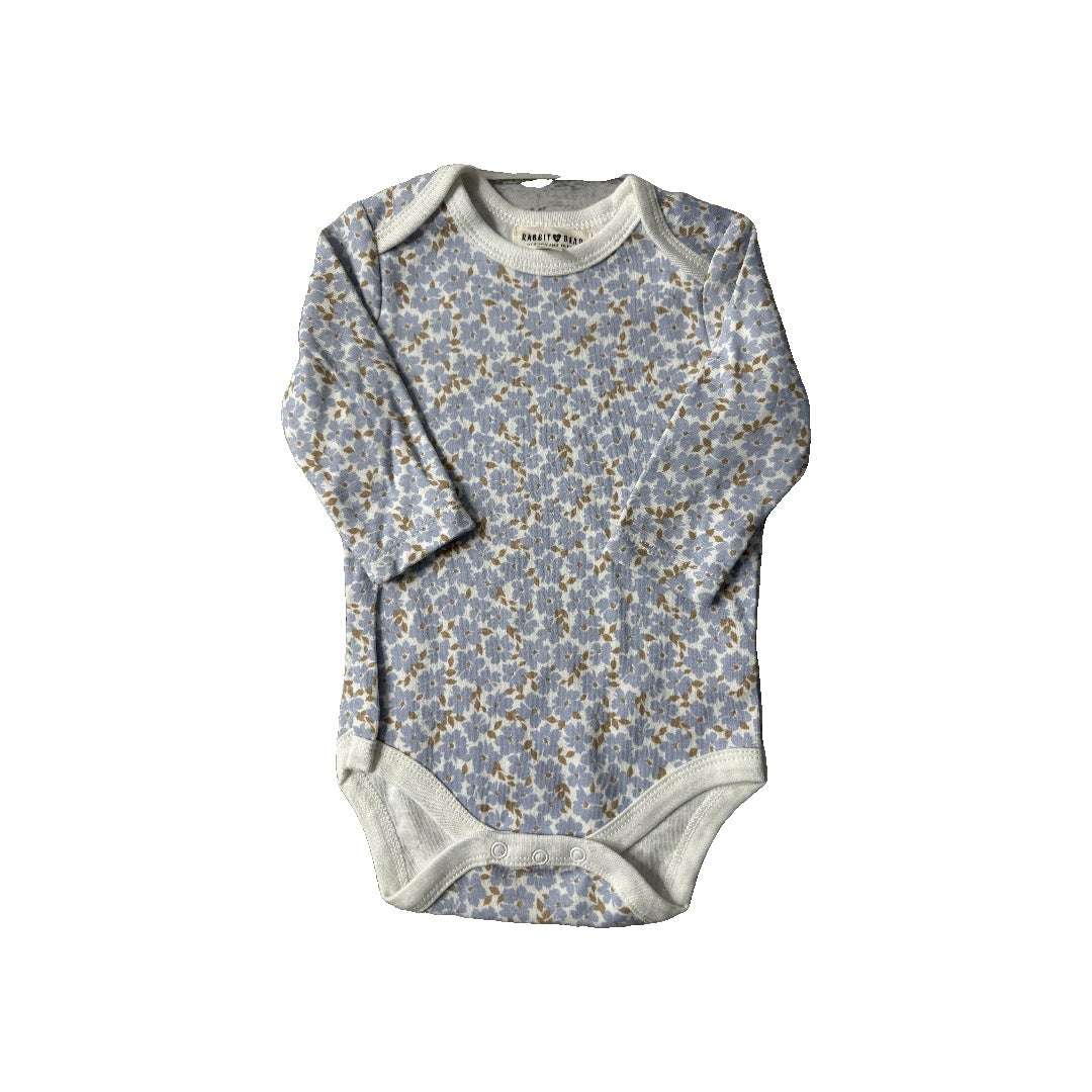 Rabbit Bear Girls Light Blue | Brown Onesie Size: 3-6 months Light Blue | Brown