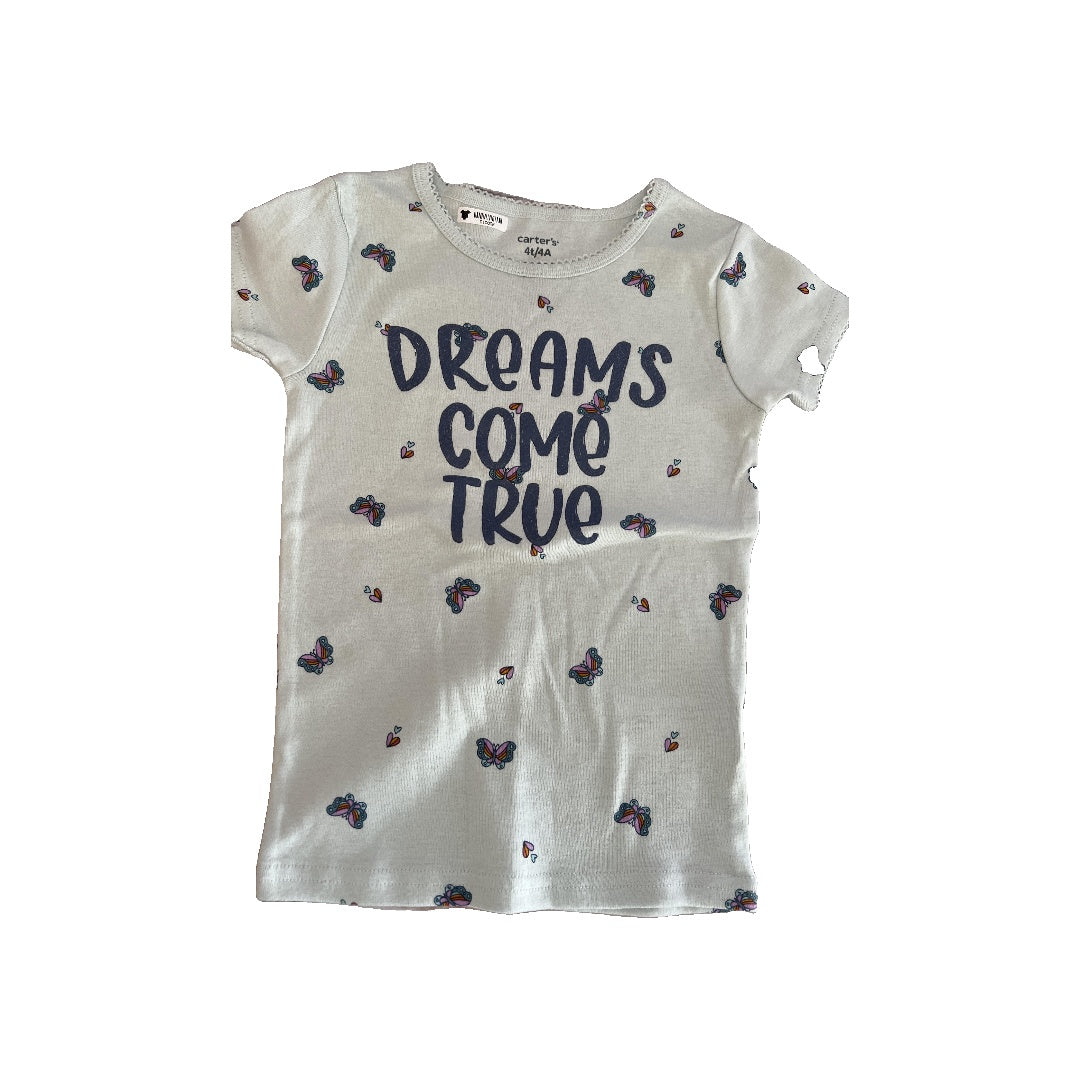 Carters Girls Light Blue | Butterfly Pajamas Size: 4T Light Blue | Butterfly