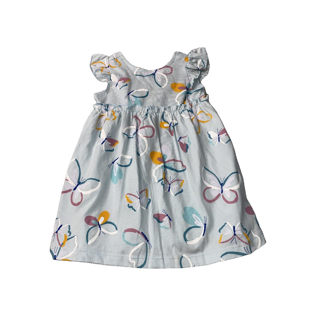 Carters Girls Light Blue | Butterfly Dress Size: 18 months Light Blue | Butterfly