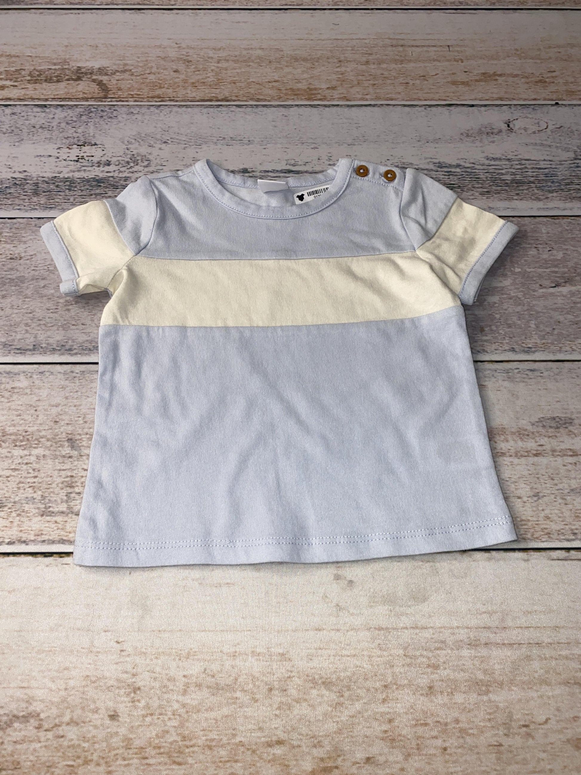 Nordstrom Boys Light Blue | cream T-Shirt Size: 6 months Light Blue | cream