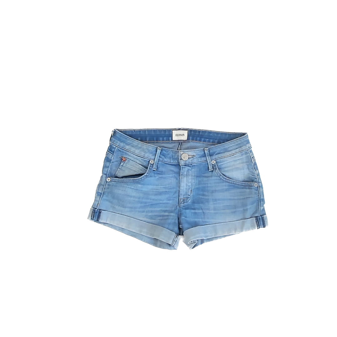 Hudson Girls Light Blue Denim Jean Shorts Size: 25 Light Blue Denim
