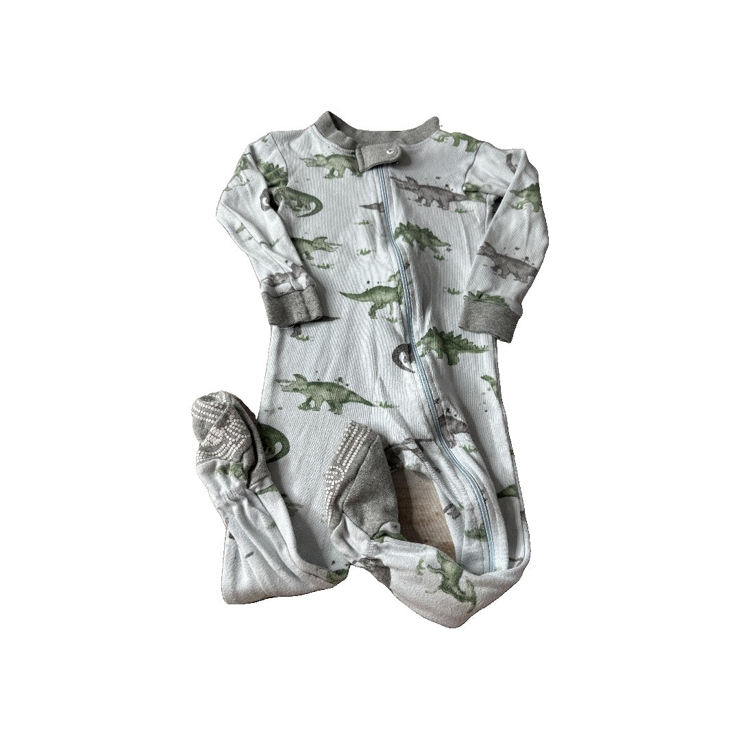 Burt's Bees Boys Light Blue | Dinosaur Pajamas Size: 18 months Light Blue | Dinosaur
