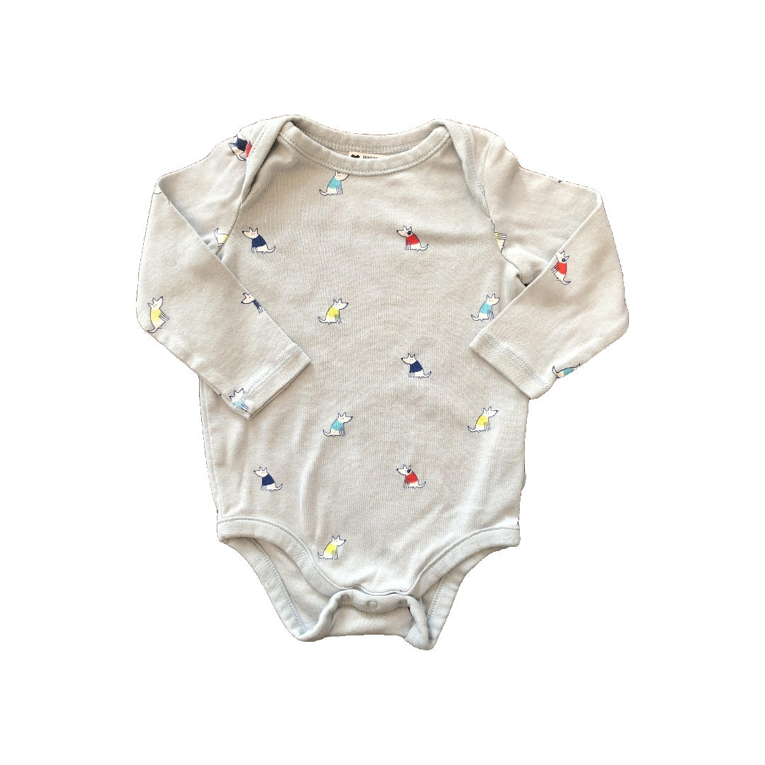 Gap Boys Light Blue | dog Long Sleeve Outfit Size: 6-12 months Light Blue | dog