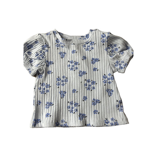 Jessica Simpson Girls Light Blue | Flowers Shirt Size: 12M Light Blue | Flowers