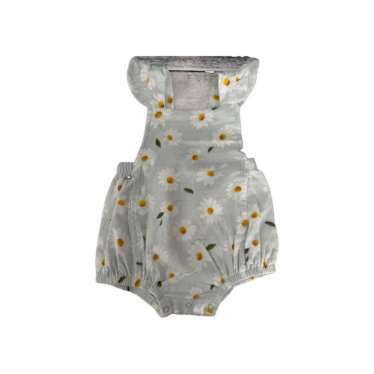 Angel Dear Girls Light Blue | Flowers Romper Size: 0-3 months Light Blue | Flowers