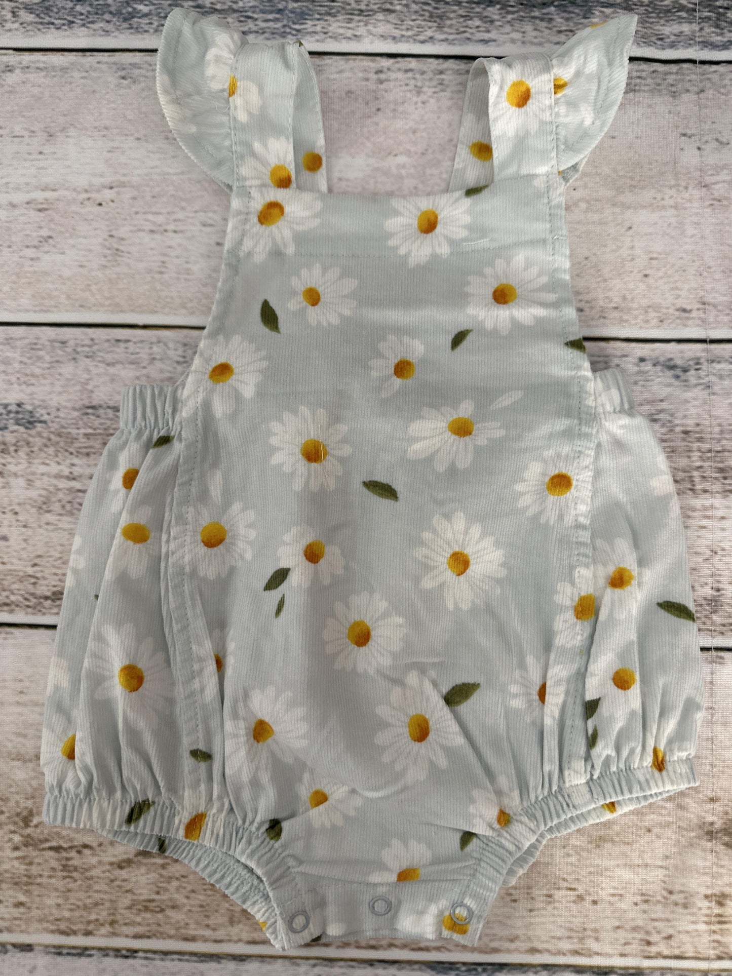 Angel Dear Girls Light Blue | Flowers Romper Size: 0-3 months Light Blue | Flowers