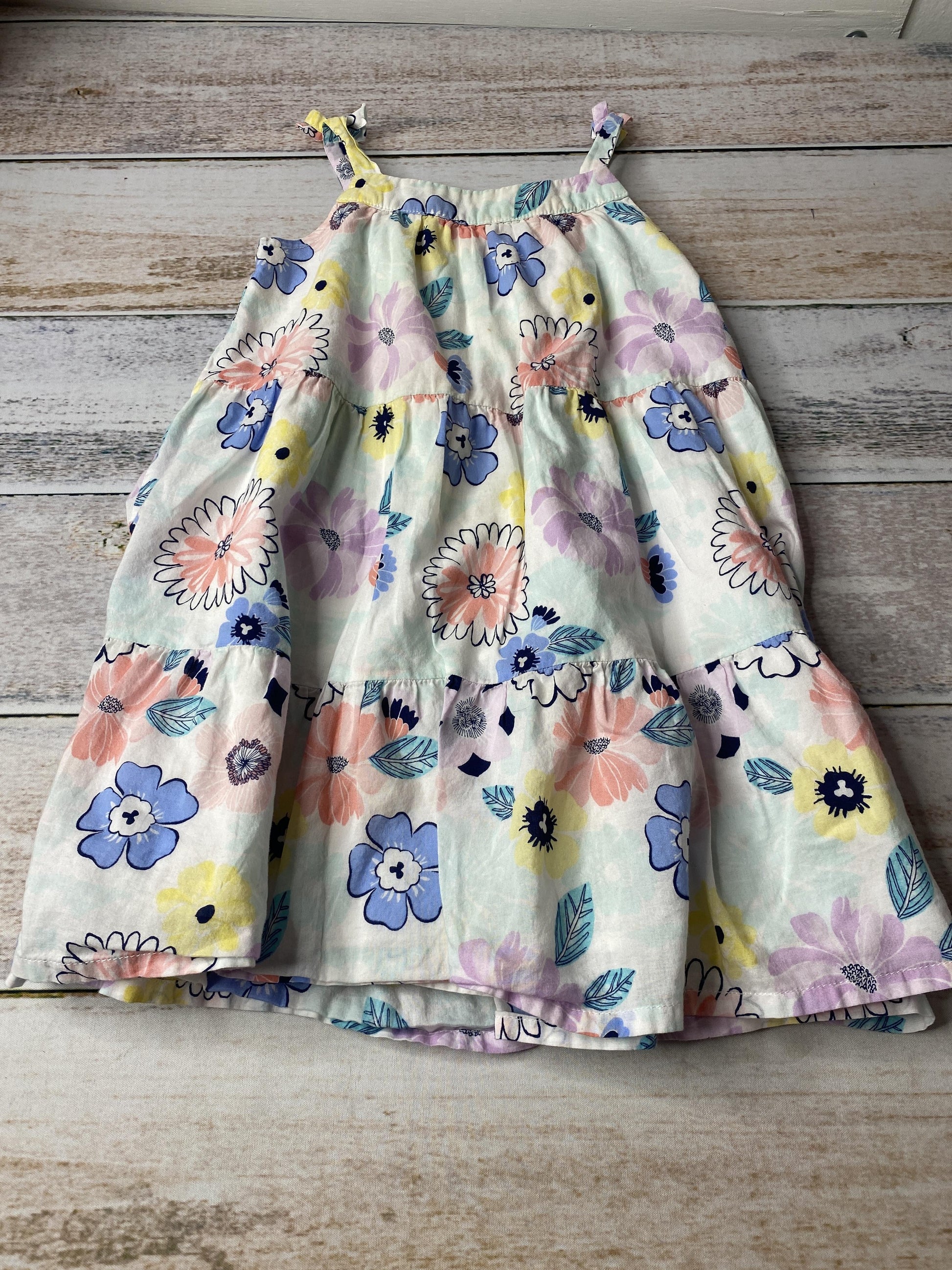 Gymboree Girls Light Blue | Flowers Dress Size: 18-24 months Light Blue | Flowers