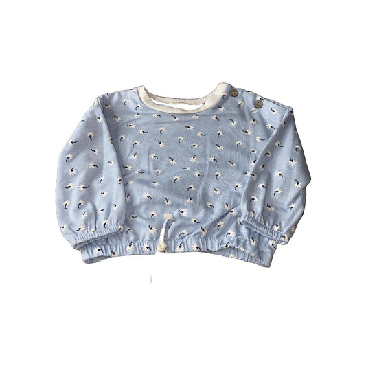 Girls Light Blue | Flowers Sweater Size: 12 months Light Blue | Flowers