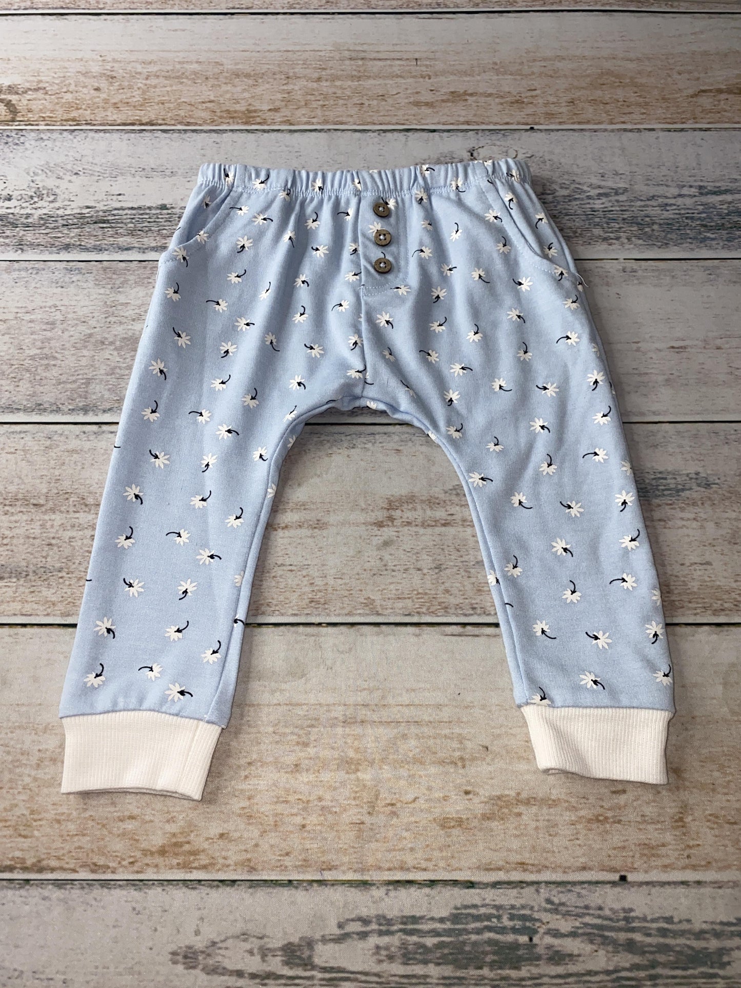 Jessica Simpson Girls Light Blue | Flowers Pants Size: 12 months Light Blue | Flowers