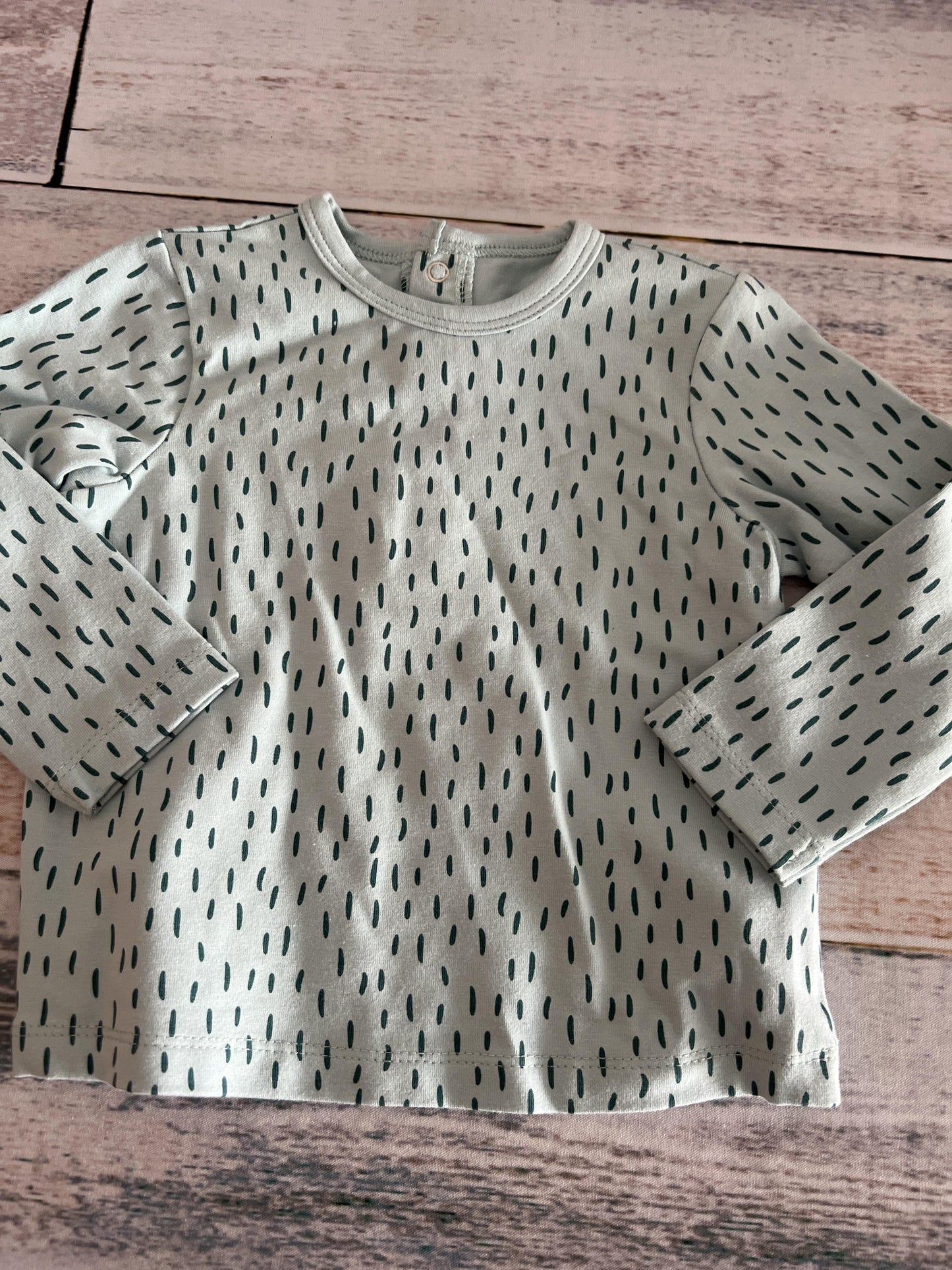 Focus Boys Light Blue | Forest Green | Pattern Long Sleeve Shirt Size: 18 months Light Blue | Forest Green | Pattern