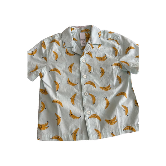 Harper Canyon Boys Light Blue | Fruit Button Down Short Sleeve Size: 2T Light Blue | Fruit