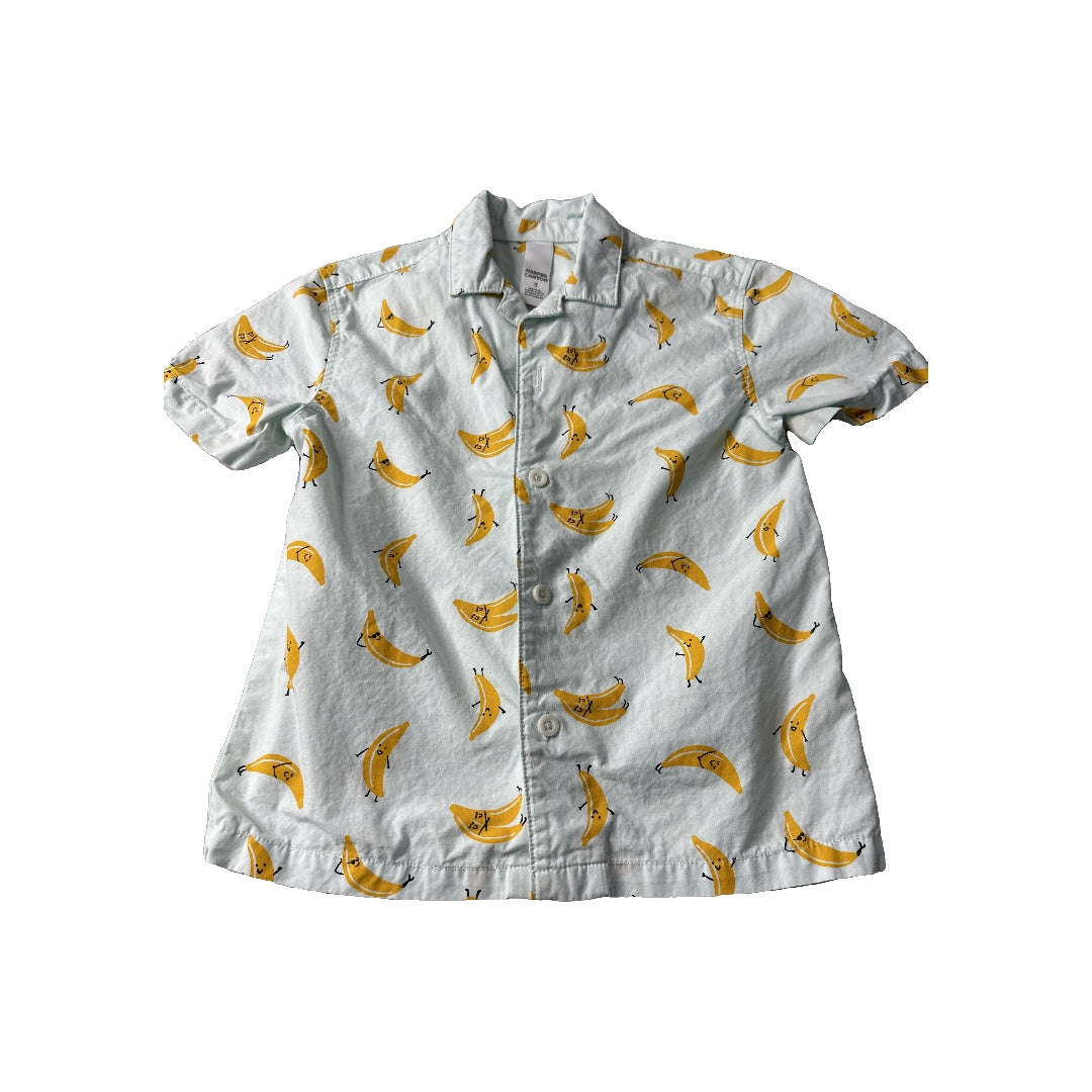 Harper Canyon Boys Light Blue | Fruit Button Down Short Sleeve Size: 3T Light Blue | Fruit