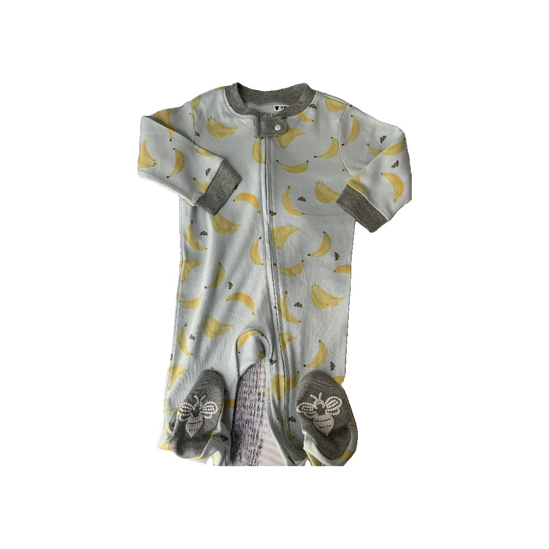 Burt's Bees Boys Light Blue | Fruit Pajamas Size: 6-9 months Light Blue | Fruit