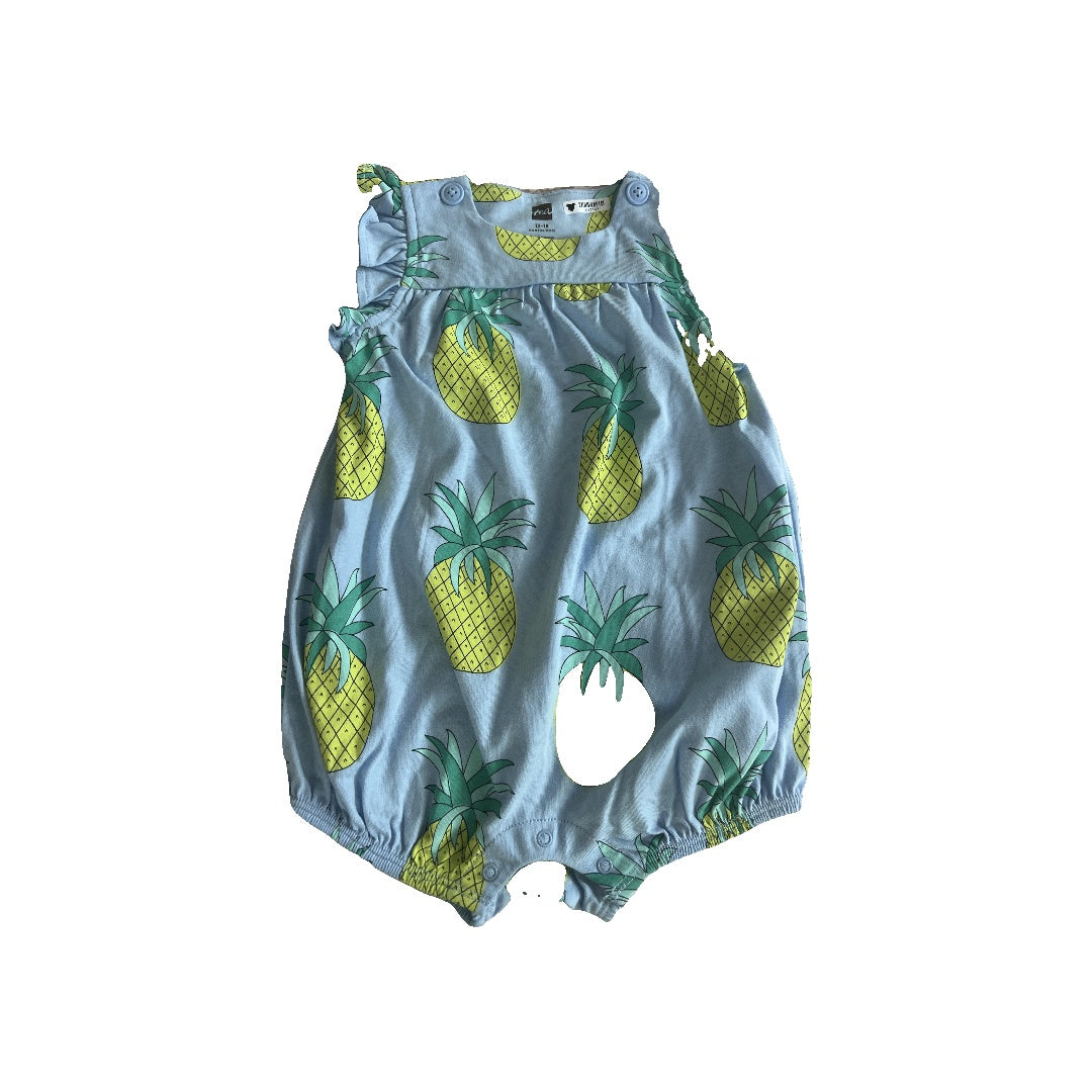 Tea Girls Light Blue | Fruit Romper Size: 12-18 months Light Blue | Fruit