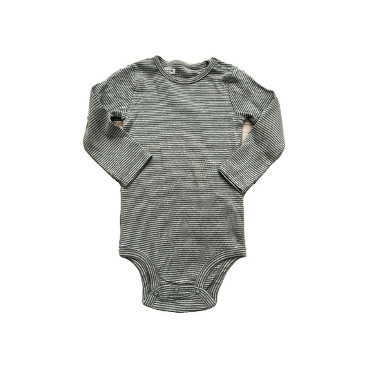 Little Planet Unisex Light Blue | Grey | light green | Stripe Onesie Size: 18 months Light Blue | Grey | light green | Stripe