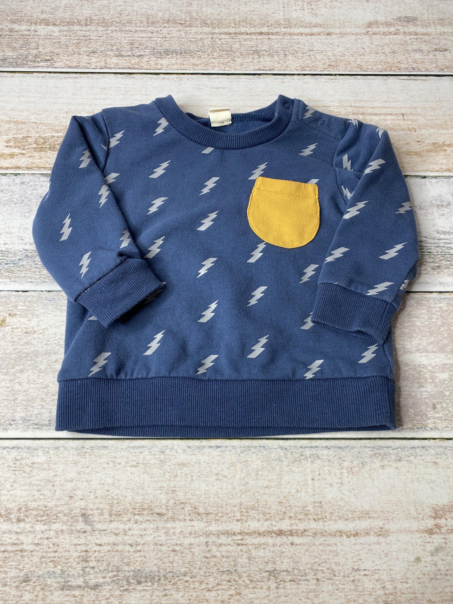 Tucker + Tate Boys Light Blue | Grey | Yellow Sweater Size: 9 months Light Blue | Grey | Yellow