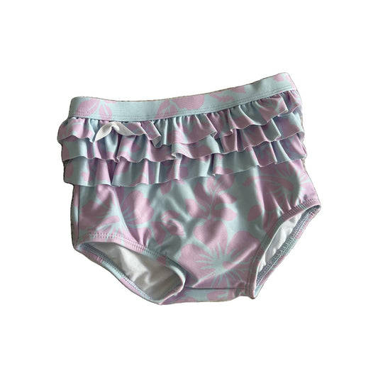 Cotton:on Kids Girls Light Blue | Indigo | Tropical Swimwear Size: 18-24 months Light Blue | Indigo | Tropical