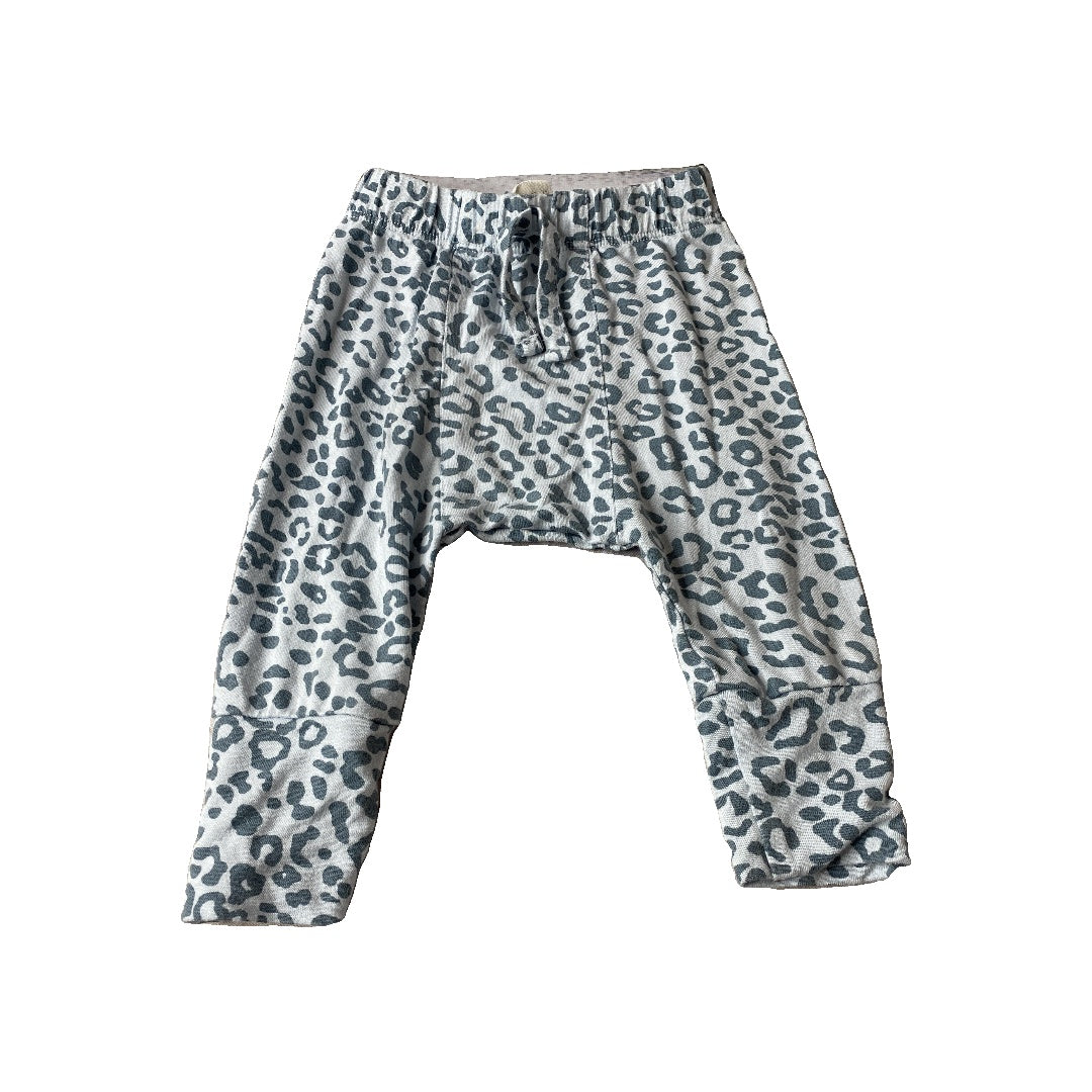 Kate Quinn Girls Light Blue | Leopard print Pants Size: 3-6 months Light Blue | Leopard print