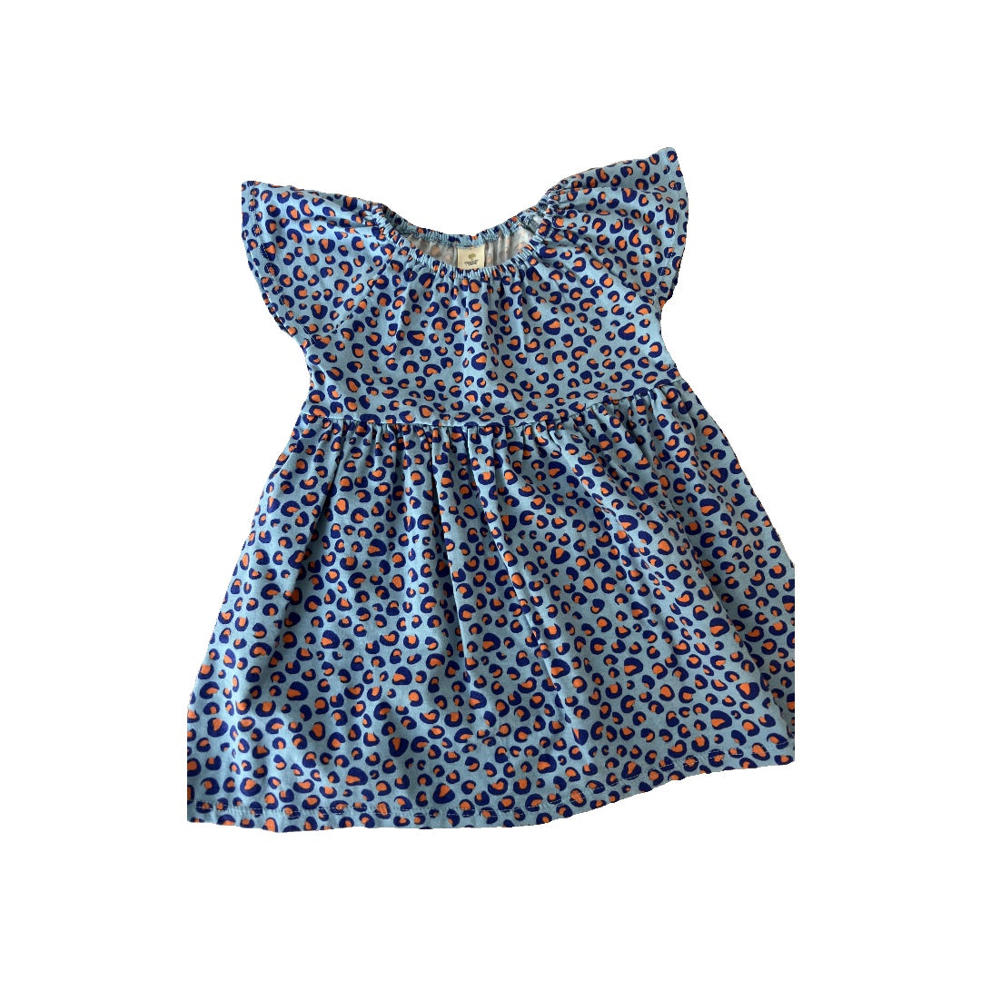 Tucker + Tate Girls Light Blue | Leopard print Dress Size: 12 months Light Blue | Leopard print