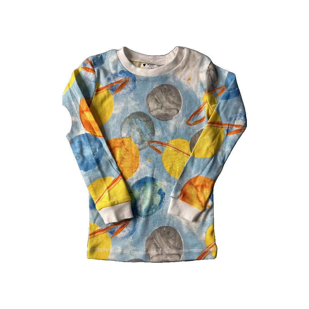 Burt's Bees Boys Light Blue | light green | orange | Yellow Pajamas Size: 4T Light Blue | light green | orange | Yellow