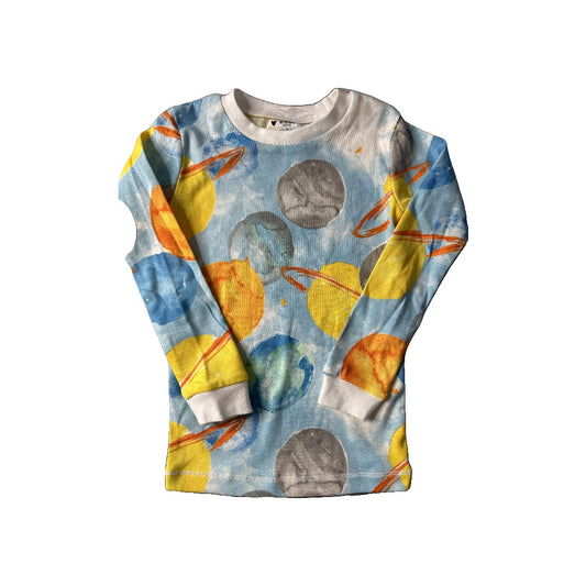 Burt's Bees Boys Light Blue | light green | orange | Yellow Pajamas Size: 4T Light Blue | light green | orange | Yellow