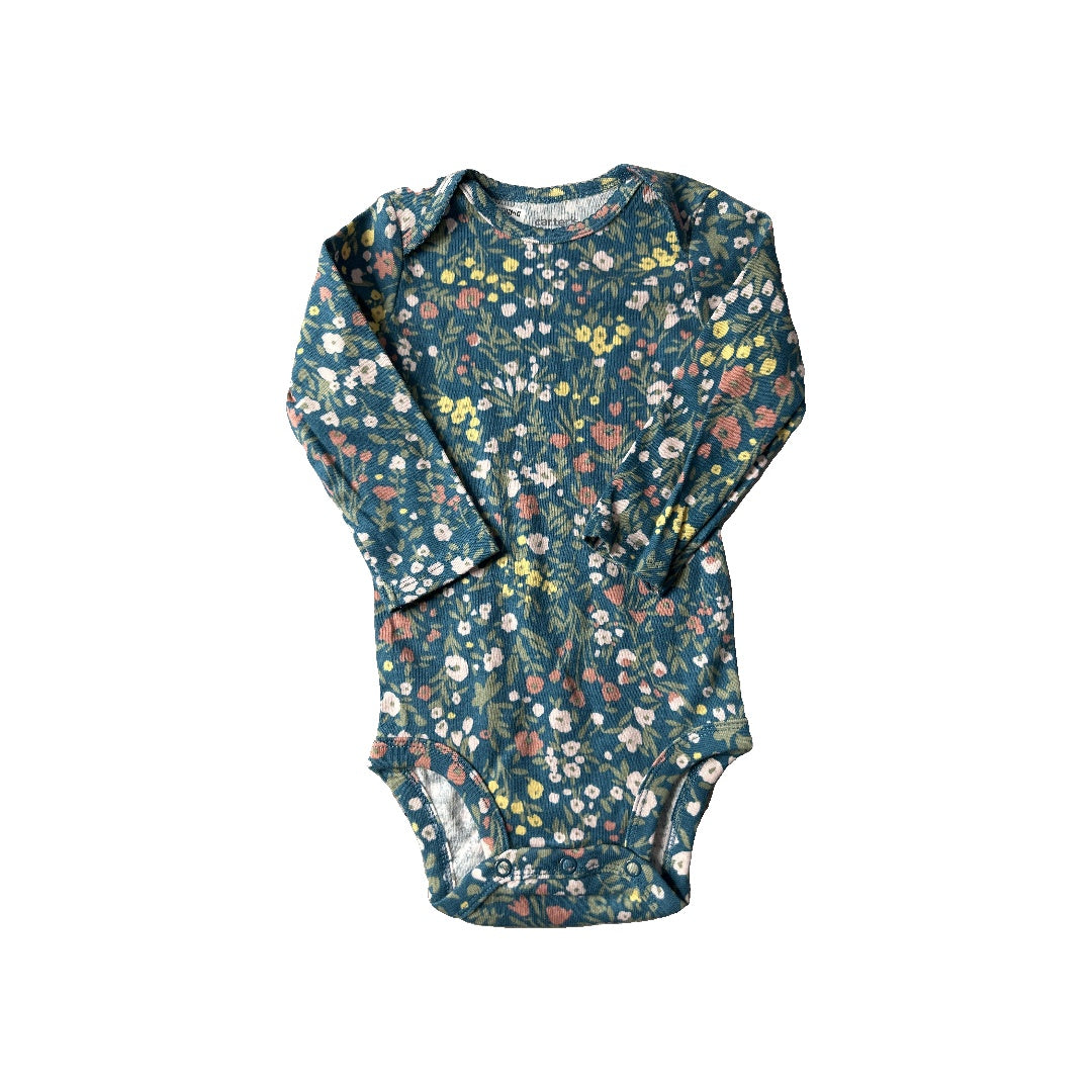 Carters Girls Light Blue | light green | Yellow | pink Onesie Size: 12 months Light Blue | light green | Yellow | pink