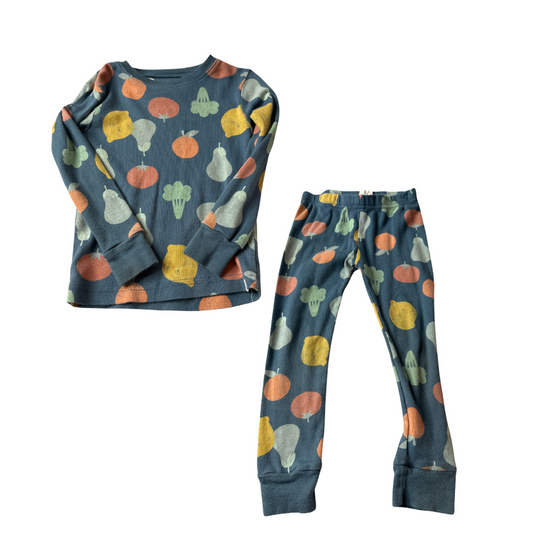 Little Planet Boys Light Blue | Light green | Yellow | Red 2-piece Pajamas Size: 3T Light Blue | Light green | Yellow | Red