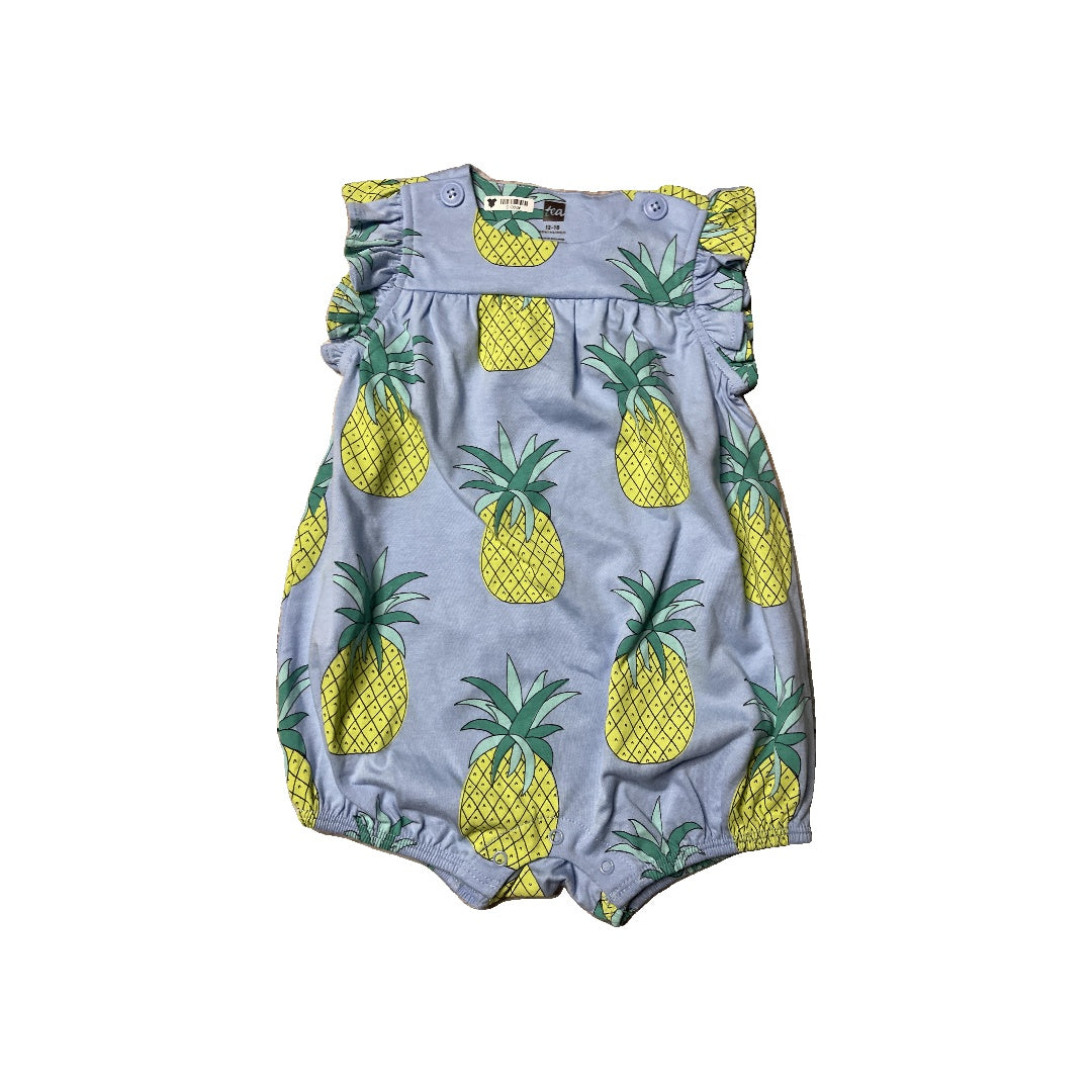 Tea Girls Light Blue | light green | Yellow Romper Size: 12-18 months Light Blue | light green | Yellow